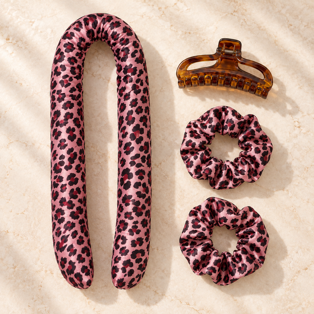 4-Piece Satin Heatless Curling Set