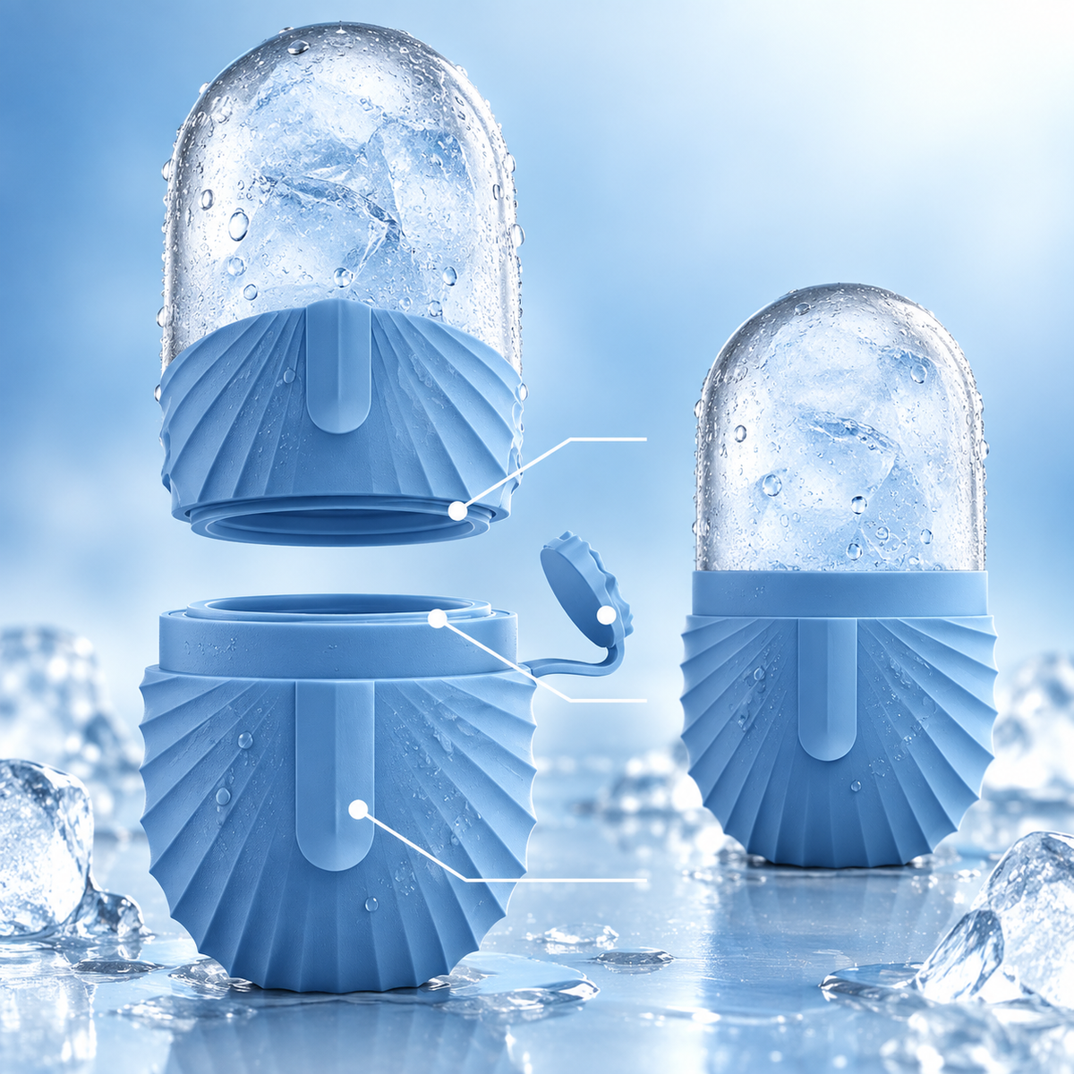 Reusable Silicone Facial Ice Roller