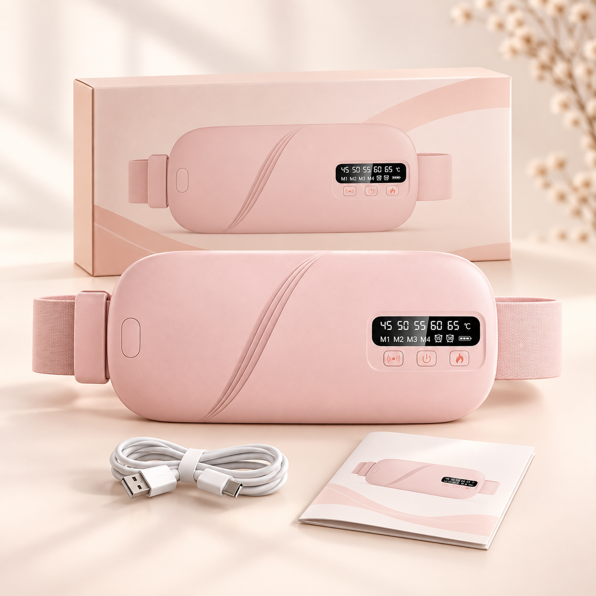 Heated Period Comfort Belt with Vibration