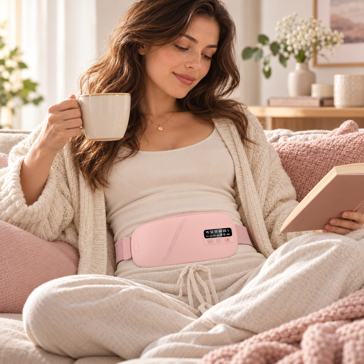 Heated Period Comfort Belt with Vibration