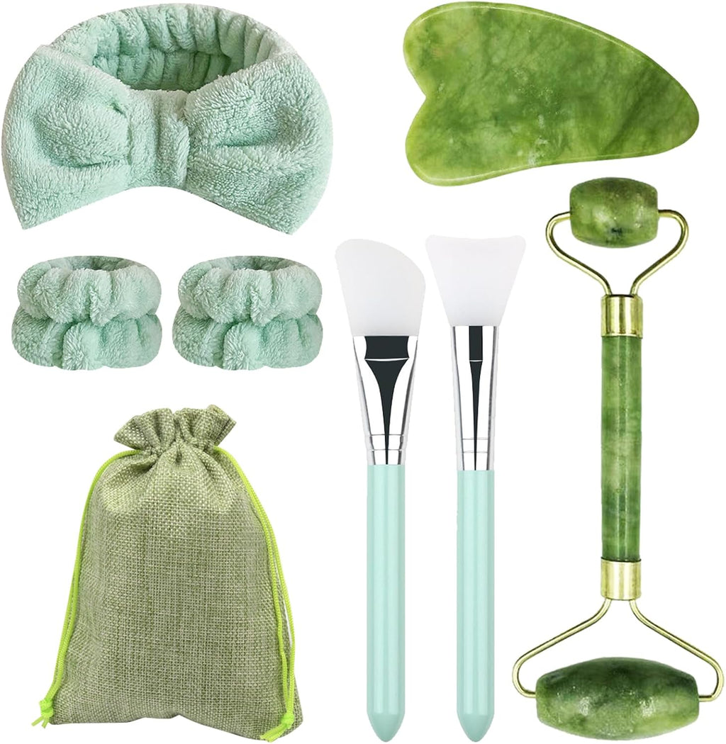 8-Piece Facial Roller & Gua Sha Self-Care Set